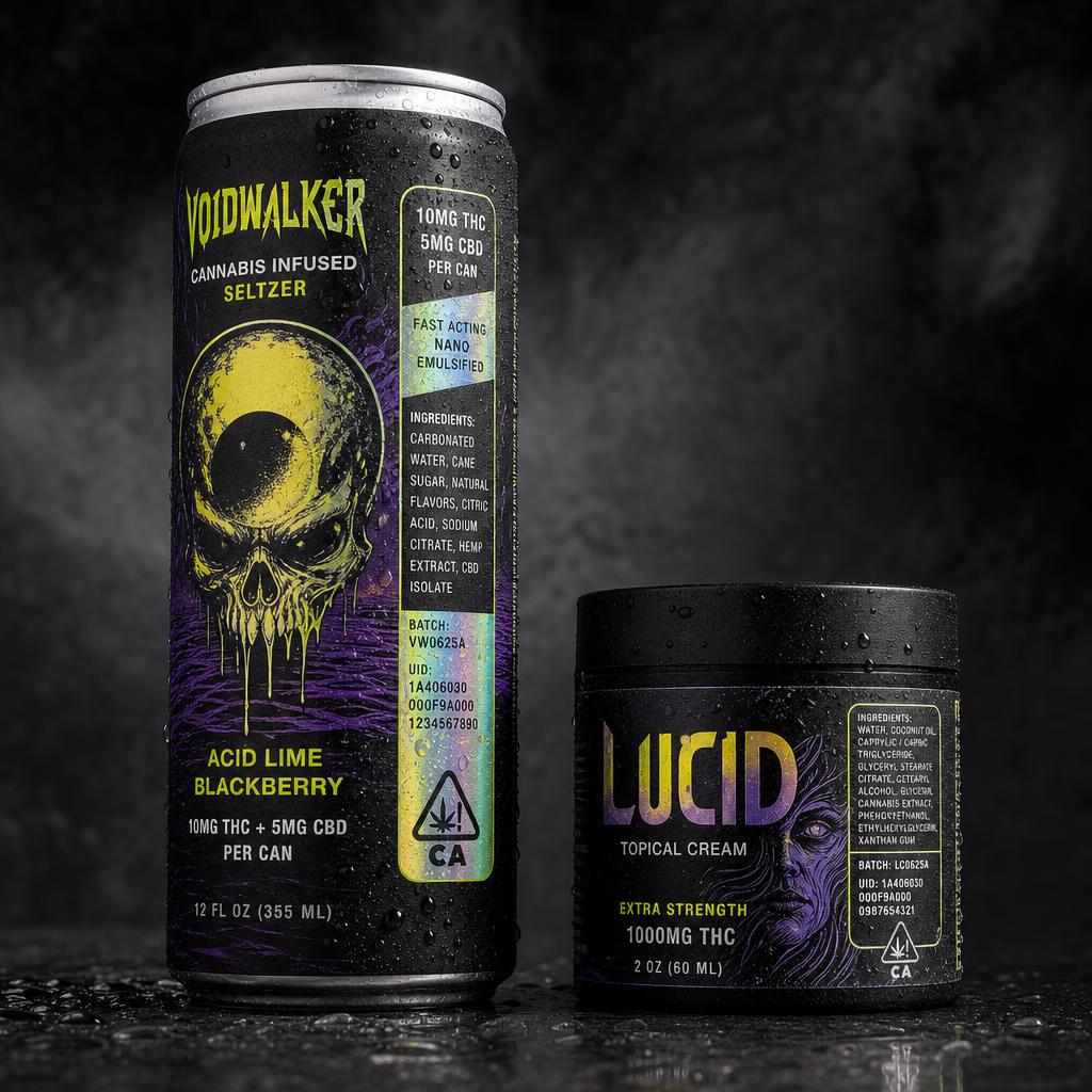Custom cannabis label and sticker printing example