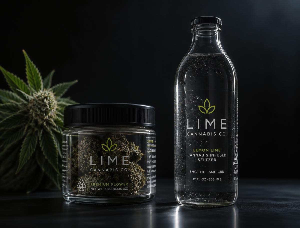 Cannabis Clear Stickers example