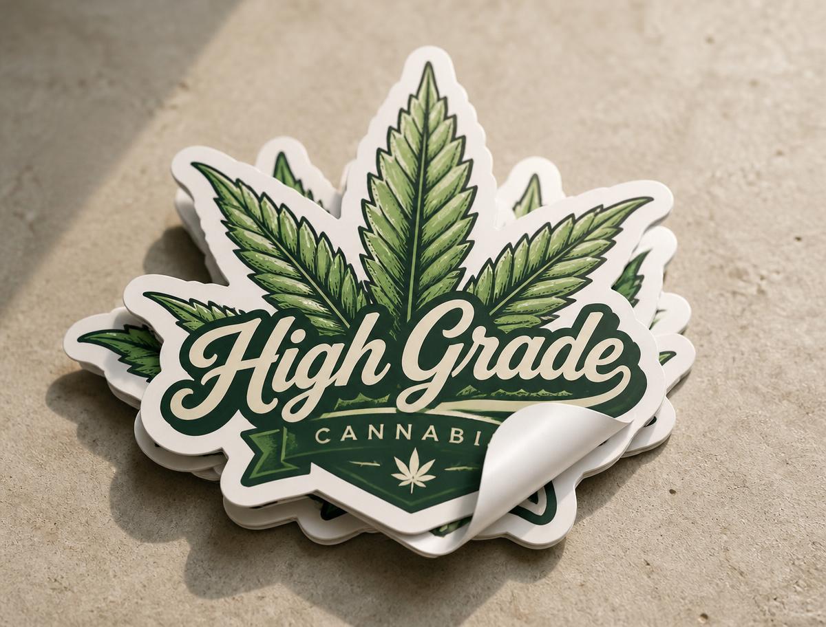 Custom Cannabis Die-Cut Stickers