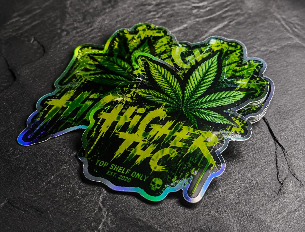Cannabis Die-Cut Stickers example
