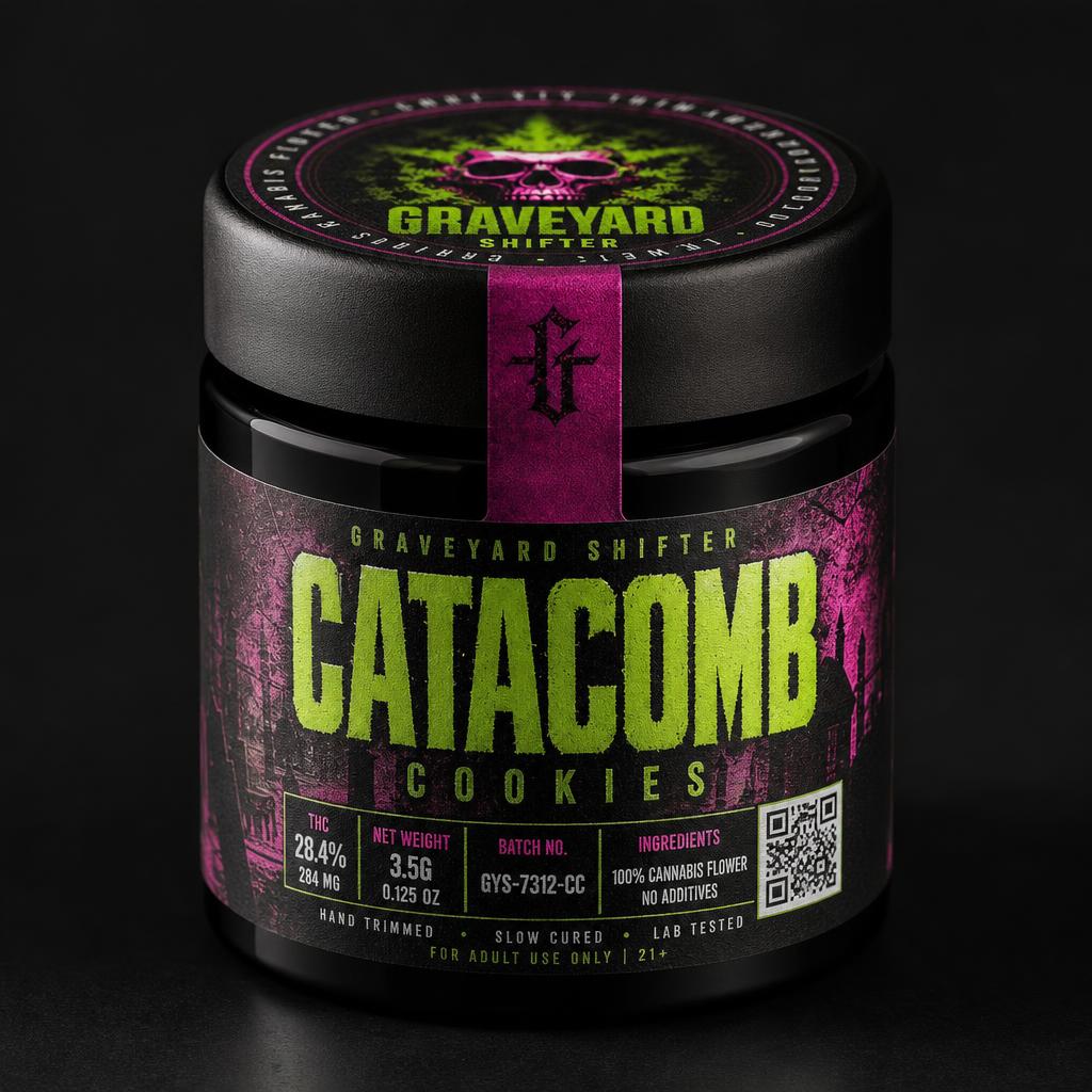 Custom cannabis label and sticker printing example