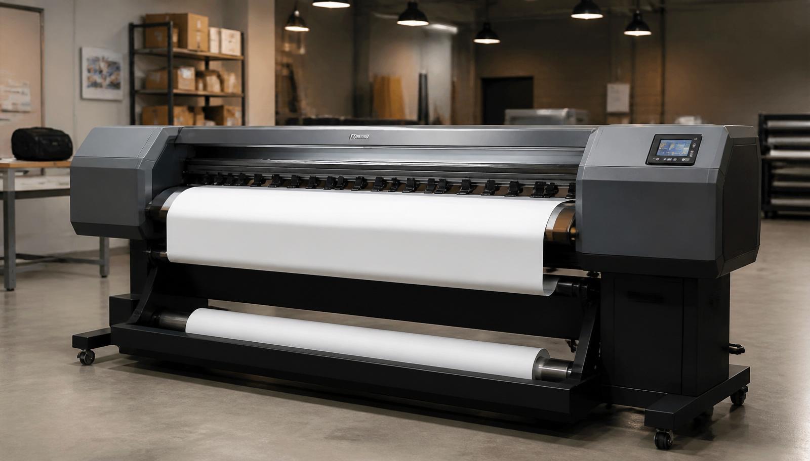 The Epson SureColor S9170 class solvent printer Stickerine operates in the USA