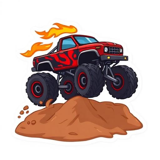 Monster trucks icon